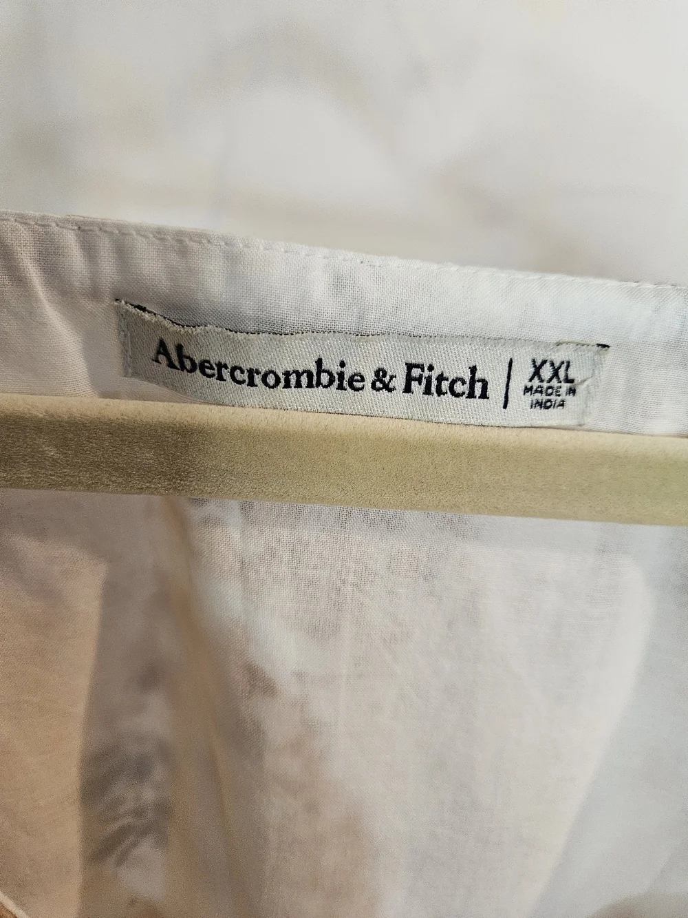 Abercrombie & Fitch Cream Maxi Dress with Brown Floral Print